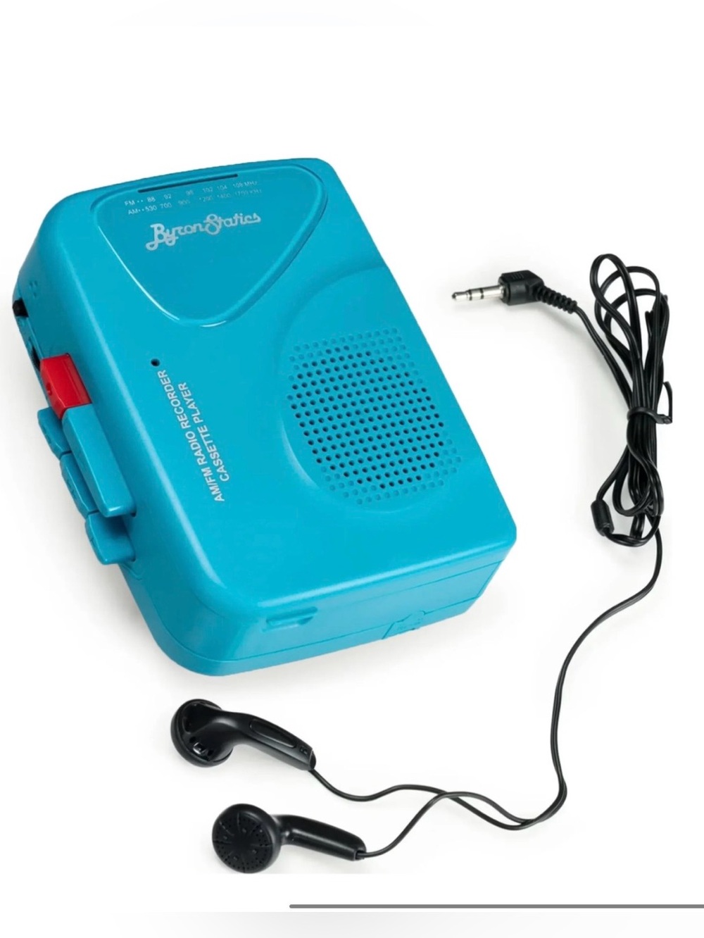 ByronStatics Portable Cassette Player, FM AM Radio Walkman, Teal